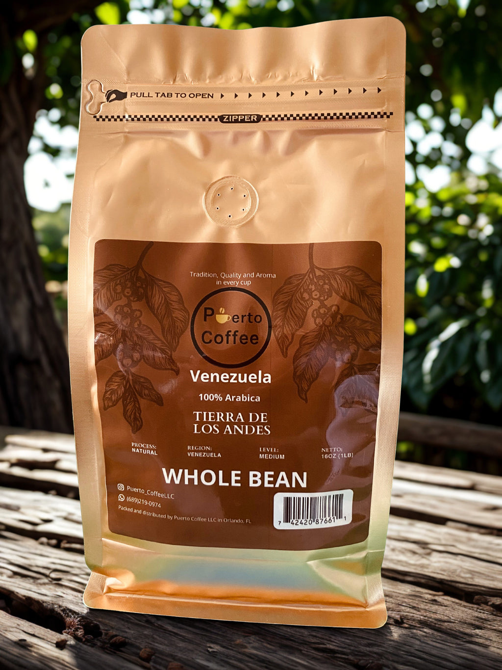 Café Venezolano – 1 lb (Grano Entero)