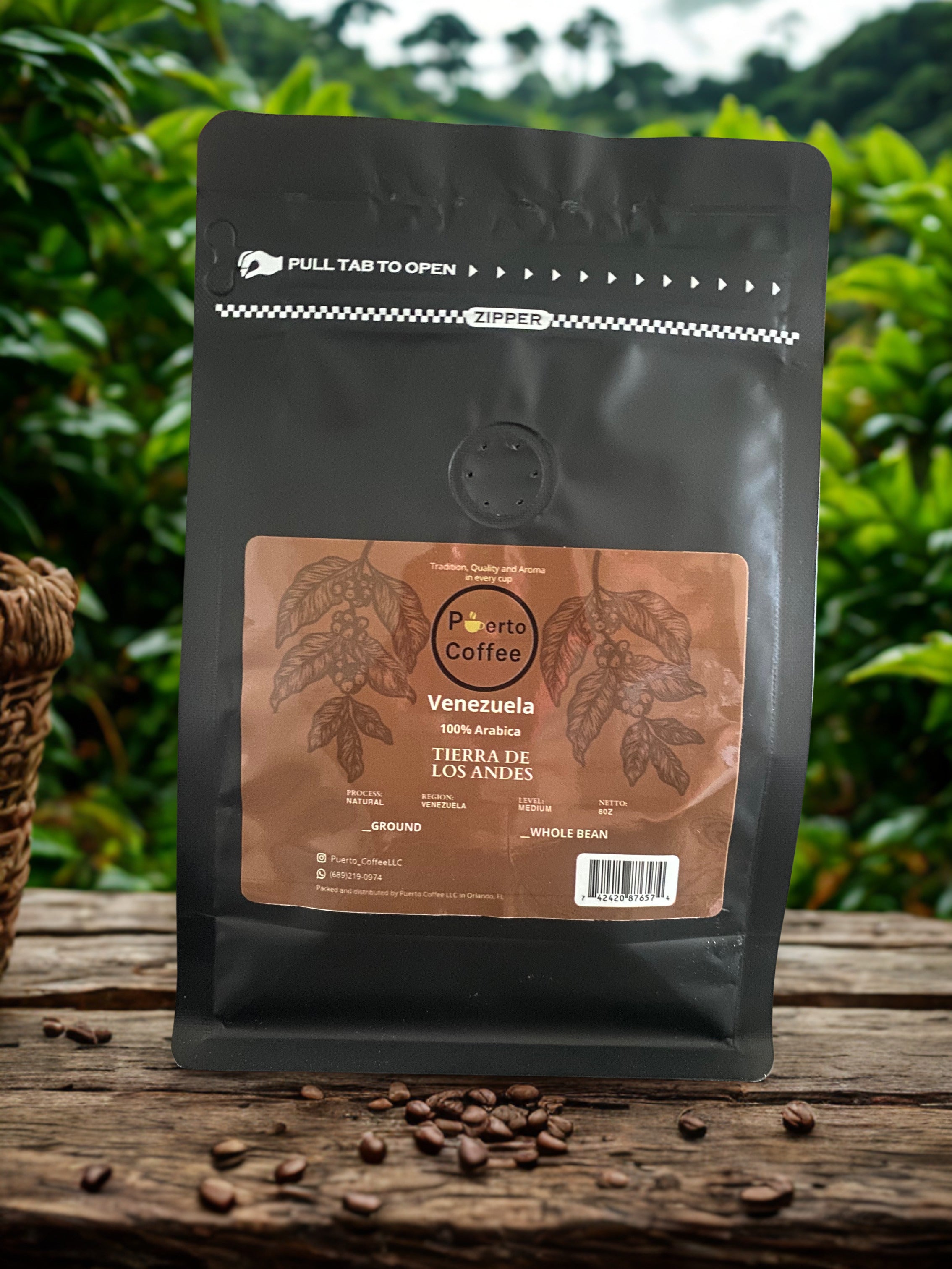 Café Andino de Venezuela – 8 oz (Molido o Grano)